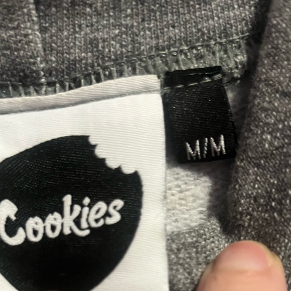 Cookies- Medium Sweatshirt Gray- Black logo and strings - Picture 2 of 4